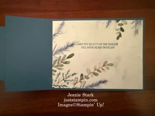 Stampin' Up! Iconic Imagery and Autumn Expressions fun fold card with Winter Meadows Designer Series Paper-Jeanie Stark StampinUp