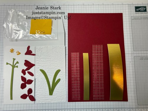 Stampin' Up! Artful Amaryllis Bundle fun fold card kit-Jeanie Stark StampinUp