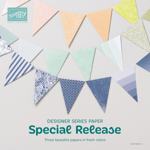 Stampin' Up! Designer Series Paper Special Release-visit juststampin.com for ordering information and more-Jeanie Stark StampinUp