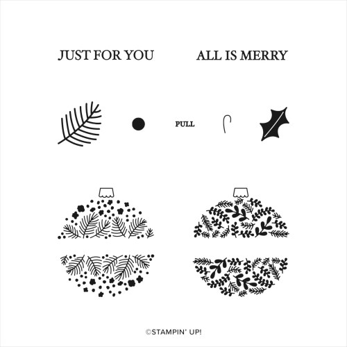 Stampin' Up! Hang An Ornament Stamp Set-visit www.juststampin.com for inspiration, ordering information, and more-Jeanie Stark StampinUp