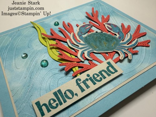 Stampin' Up! Ocean Friends Bundle card idea for a friend-Jeanie Stark StampinUp