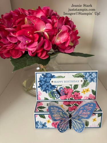 Stampin' Up! Lovely Garden and Beautiful Butterflies Birthday fun fold card idea-Jeanie Stark StampinUp