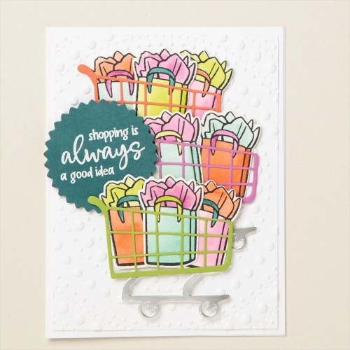 Stampin' Up! Attention Shoppers card idea-visit juststampin.com for inspiration and ordering information-Jeanie stark StampinIUp