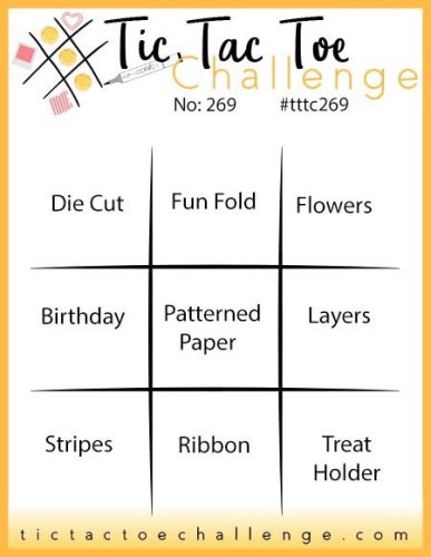 Tic Tac Toe Challenge #269-visit juststampin.com or www.tictactoechallenge.com for inspiration-Jeanie Stark Stampin' Up! demonstrator