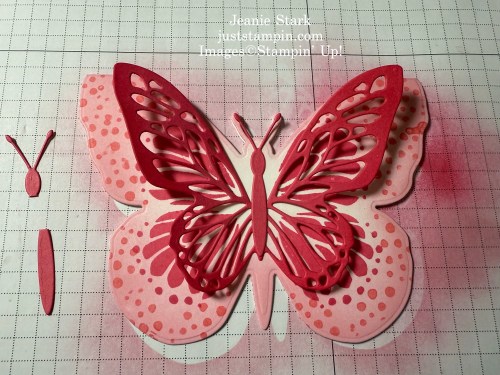 Stampin' Up! Beautiful Butterflies shaped fun fold card-Jeanie Stark StampinUp