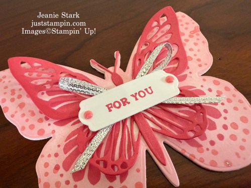 Stampin' Up! Beautiful Butterflies shaped fun fold card-Jeanie Stark StampinUp