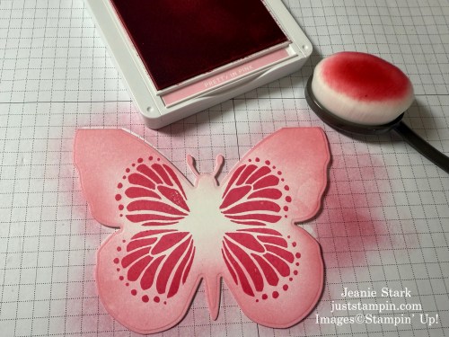 Stampin' Up! Beautiful Butterflies shaped fun fold card-Jeanie Stark StampinUp