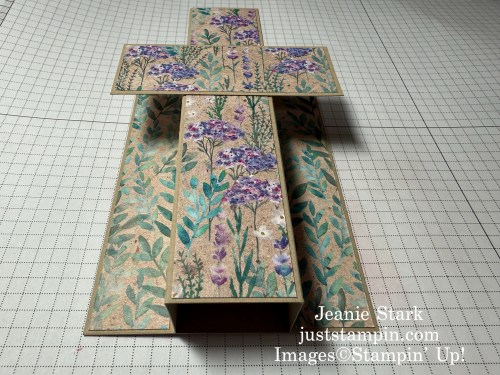 Stampin' Up! Perennial Lavender Standing Cross Card-Jeanie Stark StampinUp