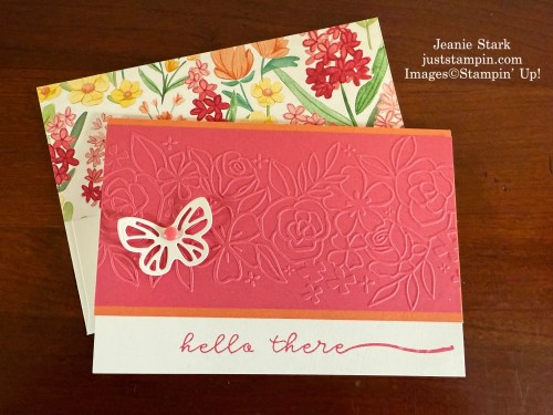 Stampin' Up! note cards featuring the 2025-2027 In Colors and Blooming Phrases Stamp Set-Jeanie Stark StampinUp