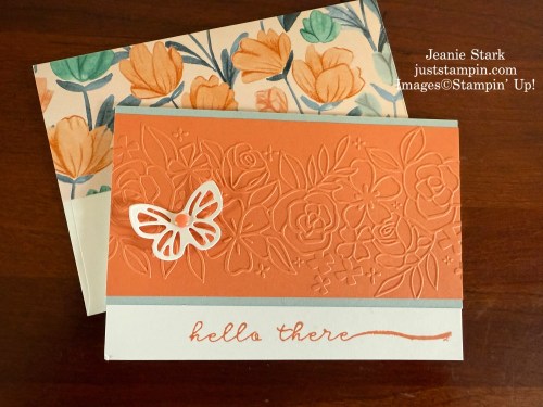 Stampin' Up! note cards featuring the 2025-2027 In Colors and Blooming Phrases Stamp Set-Jeanie Stark StampinUp