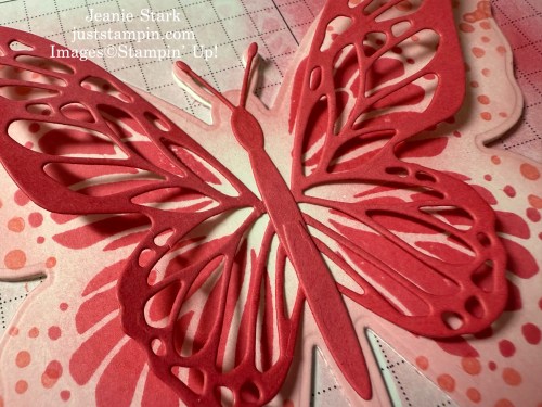 Stampin' Up! Beautiful Butterflies shaped fun fold card-Jeanie Stark StampinUp