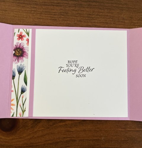 Stampin' Up! So Sincere Fun Fold Get well Card Idea with Floral Impressions Designer Series Paper-visit juststampin.com for Mystery Stamping and more inspiration-Jeanie Stark StampinUp