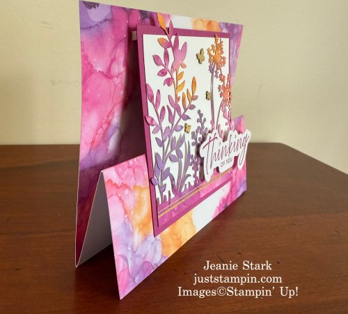 Stampin' Up! Paper Pumpkin Inked Occasions alternative fun fold card idea-Jeanie Stark StampinUp