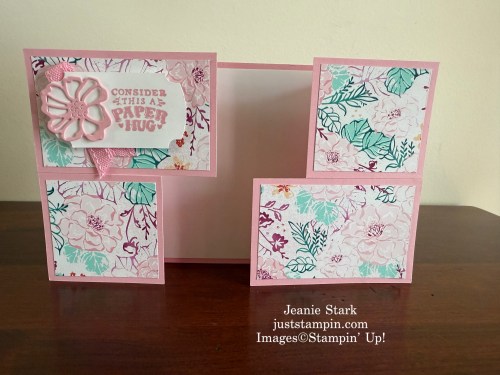 Stampin' Up! Unbounded Beauty and Paper Tags Puzzle Slider fun fold card idea-Jeanie Stark StampinUp