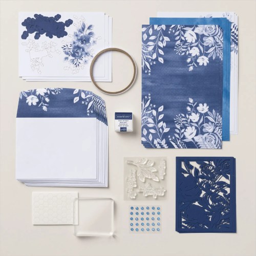 Stampin' Up! Beautiful Blues Kit- visit juststampin.com for inspiration, alternative card ideas, and more-Jeanie Stark StampinUp