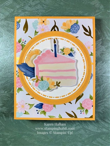 Stampin' Up! Wildflower Birthday fun fold card idea-www.juststampin.com