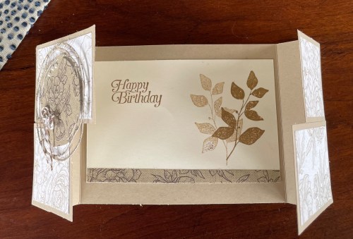 Stampin' Up! Puzzle Slider fun fold birthday card idea by Cindy Thompson-juststampin.com