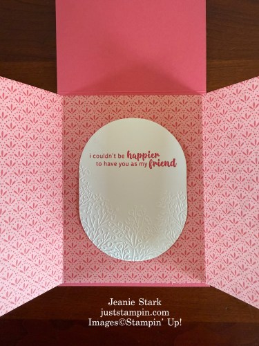 Floral Impressions Hidden gate fold card for a friend -Jeanie Stark StampinUp