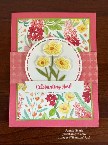 Stampin' Up! Pretty Florals Bundle card idea-Jeanie Stark StampinUp