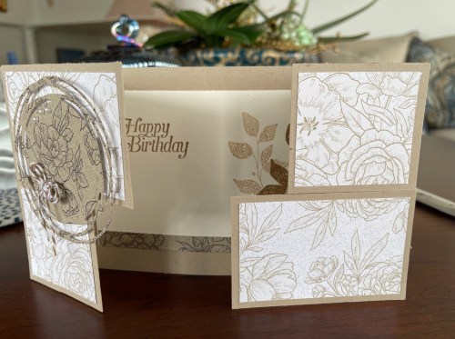 Stampin' Up! Puzzle Slider fun fold birthday card idea by Cindy Thompson-juststampin.com