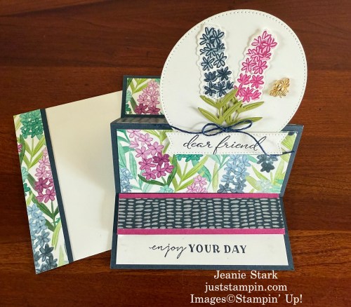 Stampin' Up! Pretty Florals fun fold card for a friend-Jeanie Stark StampinUp