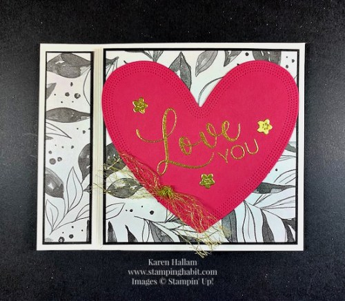 Stampin' Up! Hearts of Elegance Anniversary fun fold Card Idea-visit juststampin.com for handmade inspiration and more-Jeanie Stark StampinUp