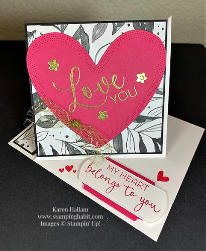 Stampin' Up! Hearts of Elegance Anniversary fun fold Card Idea-visit juststampin.com for handmade inspiration and more-Jeanie Stark StampinUp