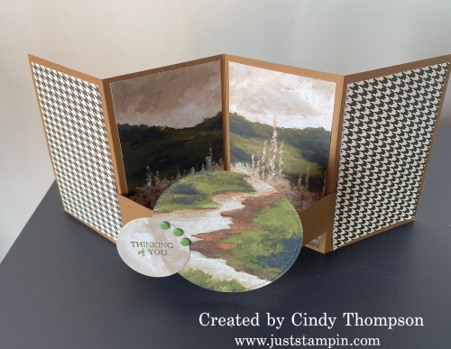 Stampin' Up! Beautiful Gallery & Stitched Shapes Dies pop-out fun fold masculine card idea-visit juststampin.com for handmade inspiration and ordering information-Jeanie Stark StampinUp