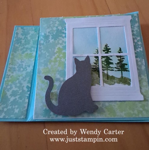 Stampin' Up! Twisted Easel fun fold Card Idea-visit juststampin.com for handmade inspiration and more-Jeanie Stark StampinUp