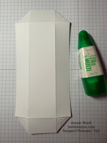 Stampin' Up! Marbled Elegance Slider box for tea light candles-Jeanie Stark StampinUp