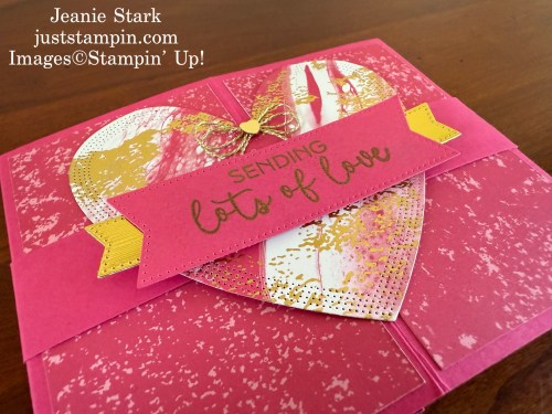 Stampin' Up! Hearts of Elegance pop-out fun fold wedding card idea-Jeanie Stark StampinUp