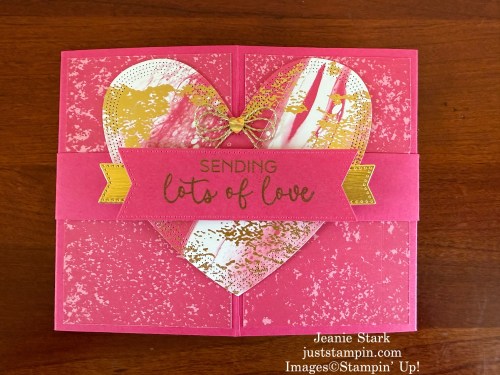 Stampin' Up! Hearts of Elegance pop-out fun fold wedding card idea-Jeanie Stark StampinUp