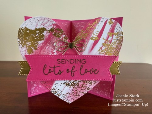 Stampin' Up! Hearts of Elegance pop-out fun fold wedding card idea-Jeanie Stark StampinUp