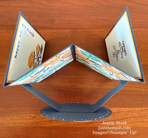 Stampin' Up! Pretty Florals pop-out fun fold card for a friend-Jeanie Stark StampinUp