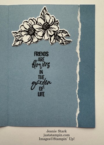 Stampin' Up! Beautiful Gallery and Your Are Remarkable Fun Fold card idea with Two-Tone Cardstock-Jeanie Stark StampinUp