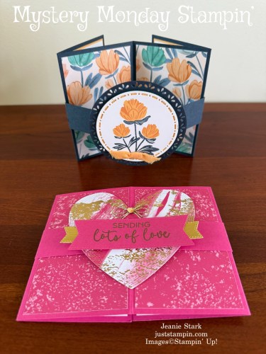 Stampin' Up! Pop-Out fun fold card ideas with Hearts of Elegance and Pretty Florals-Jeanie Stark StampinUp
