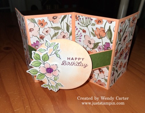 Stampin' Up! Floral Charm pop-out fun fold card idea-visit juststampin.com for handmade inspiration and ordering information-Jeanie Stark StampinUp