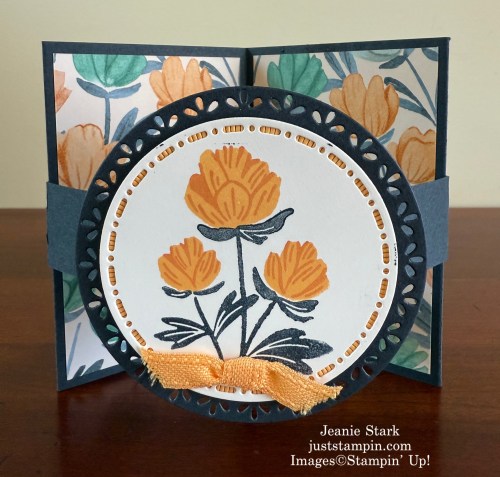 Stampin' Up! Pretty Florals pop-out fun fold card for a friend-Jeanie Stark StampinUp