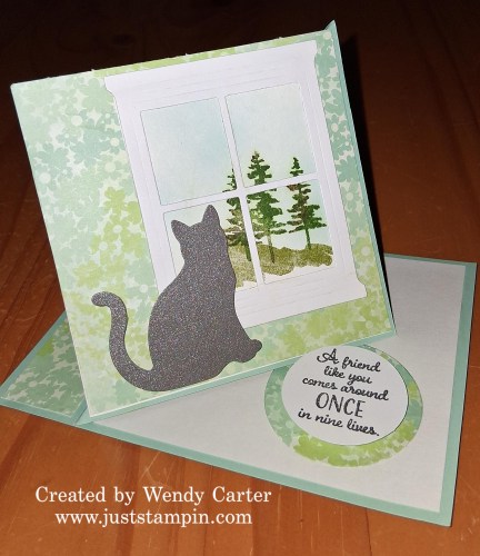 Stampin' Up! Twisted Easel fun fold Card Idea-visit juststampin.com for handmade inspiration and more-Jeanie Stark StampinUp