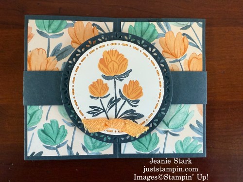 Stampin' Up! Pretty Florals pop-out fun fold card for a friend-Jeanie Stark StampinUp