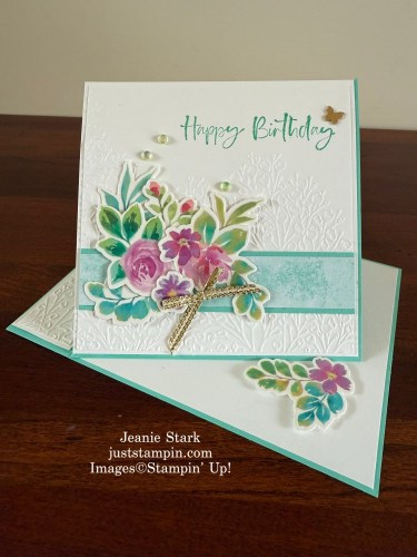 Stampin' Up! Extraordinary Flora fun fold birthday card idea-Jeanie Stark StampinUp