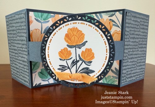 Stampin' Up! Pretty Florals pop-out fun fold card for a friend-Jeanie Stark StampinUp