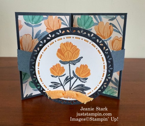 Stampin' Up! Pretty Florals pop-out fun fold card for a friend-Jeanie Stark StampinUp