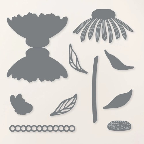 Stampin' Up! Coneflower Celebrations Dies-visit juststampin.com for handmade inspiration, ordering information, and more-Jeanie Stark StampinUp
