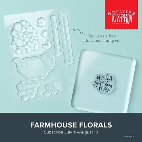 Stampin' Up! Paper Pumpkin Farmhouse Florals extra stamp set-visit juststampin.com for more details and to subscribe to Paper Pumpkin-Jeanie Stark StampinUp