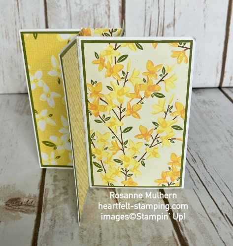 Stampin' Up! Floral Delight Pinwheel Tower fun fold card -visit juststampin.com for handmade inspiration and more-Jeanie Stark StampinUp