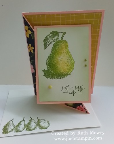 Stampin' Up! Mystery Monday fun fold card-visit juststampin.com for handmade inspiration and more-Jeanie Stark StampinUp