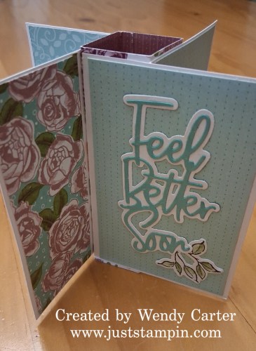 Stampin' Up! Pinwheel Tower Get Well card idea-visit juststampin.com for handmade inspiration and more-Jeanie Stark StampinUp