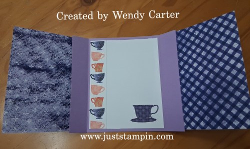 Stampin' Up! fun fold birthday card idea-www.juststampin.com