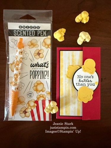 Stampin' Up! Poppin' By notepad cover-Jeanie Stark StampinUp